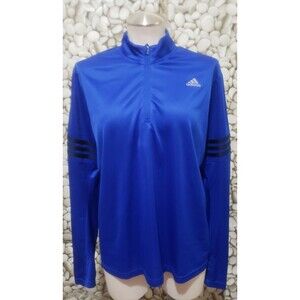 Adidas Top Size XL Running Climalite Blue Althletic Long Sleeve Pullover Workout